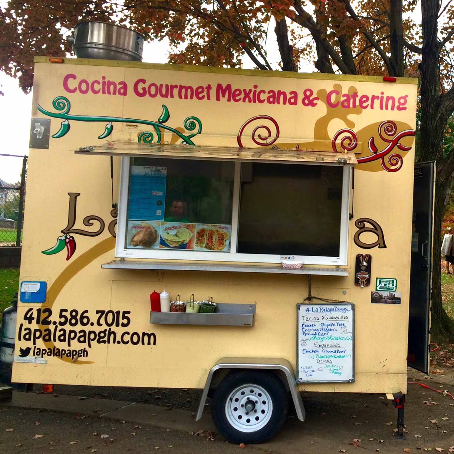 La Palapa food truck cart in Pittsburgh